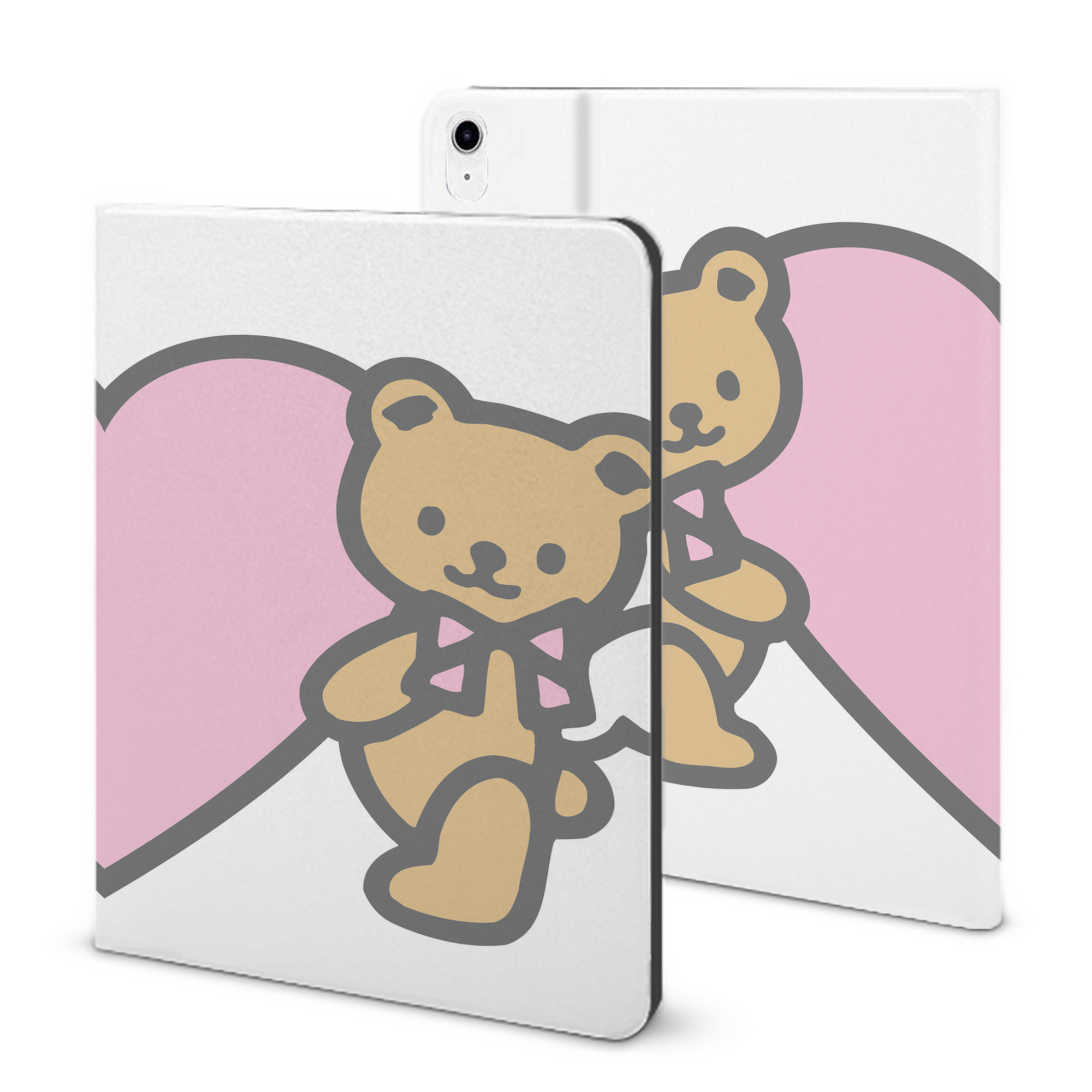（画像用） Hello Kitty ハローキティ IPad ケース ブック型 PUレザー TPU 耐衝撃 軽量 薄型 ペン収納なし 全面保護 IPad 各モデル対応